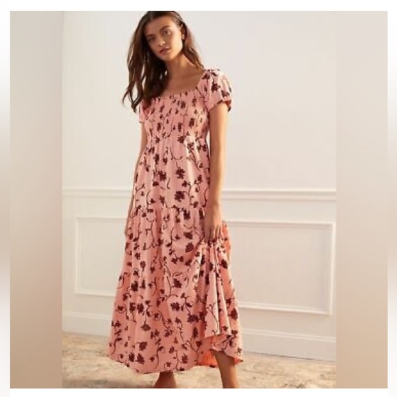 Anthropologie Dresses & Skirts - Anthropologie Daily Practice Tiered Maxi Dress Coral Pink, Size XS